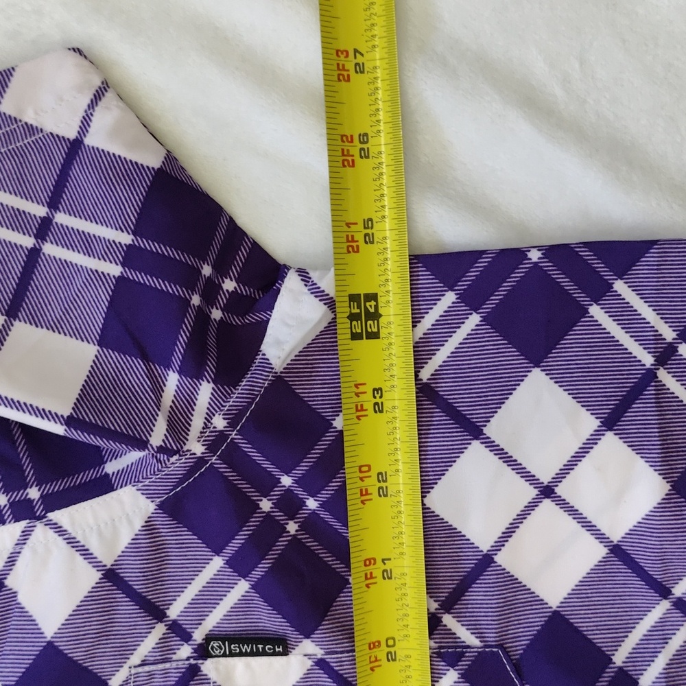 52. Switch Remarkable Button Up Short Sleeve | Color - Purple - Picture 5 of 8
